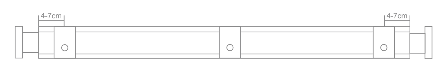 固定架兩端4-7cm